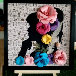 Cadre ouvert " Eclat floral "