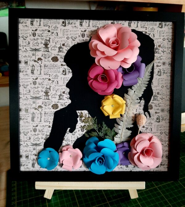 Cadre ouvert " Eclat floral "