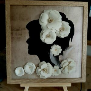 Cadre ouvert " Eclat floral "