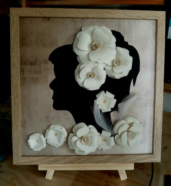 Cadre ouvert " Eclat floral "