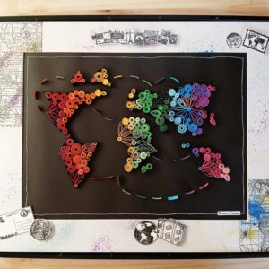 Cadre " Map monde "