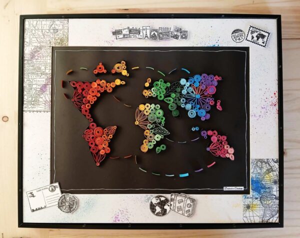 Cadre " Map monde "