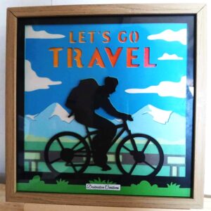 Cadre " Let's Go Travel "